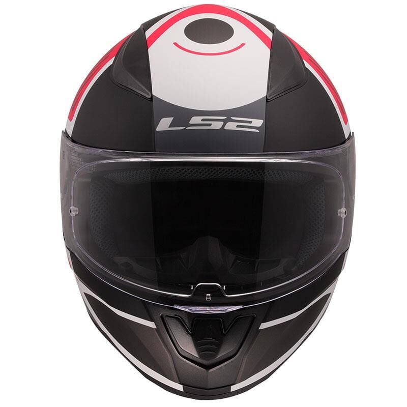 KAPALI KASK LS2 RAPID 2 GRID MAT BEYAZ KIRMIZI ORJİNAL XL