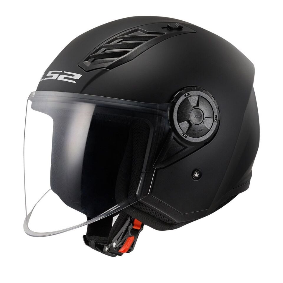 ÇENESİZ KASK LS2 AIRFLOW 2 MAT SİYAH ORJİNAL M