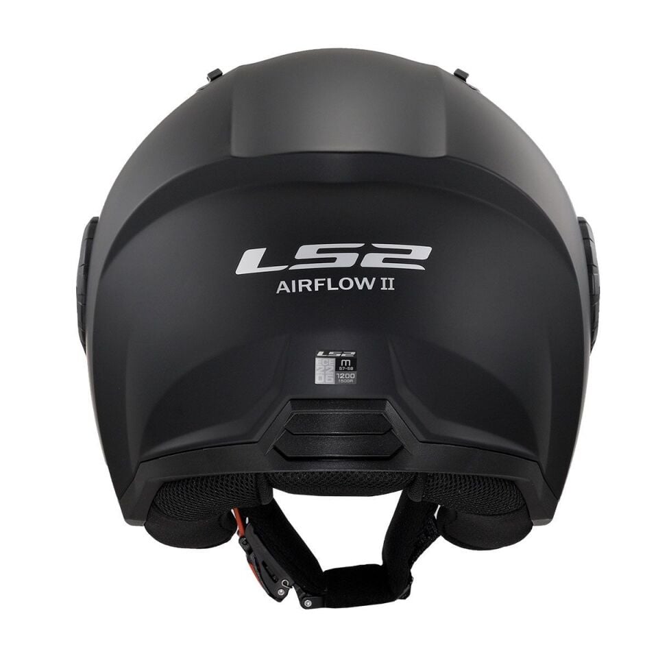 ÇENESİZ KASK LS2 AIRFLOW 2 MAT SİYAH ORJİNAL M