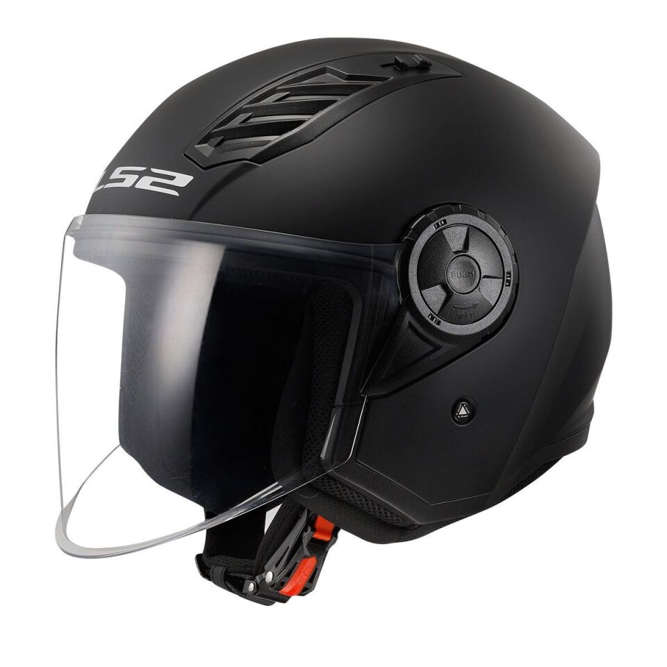 ÇENESİZ KASK LS2 AIRFLOW 2 MAT SİYAH ORJİNAL 2XL