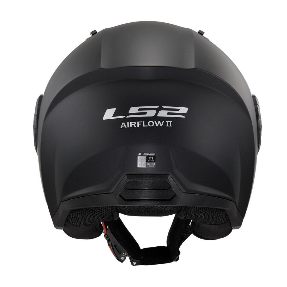 ÇENESİZ KASK LS2 AIRFLOW 2 MAT SİYAH ORJİNAL 2XL