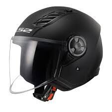 ÇENESİZ KASK LS2 AIRFLOW MAT SİYAH ORJİNAL L