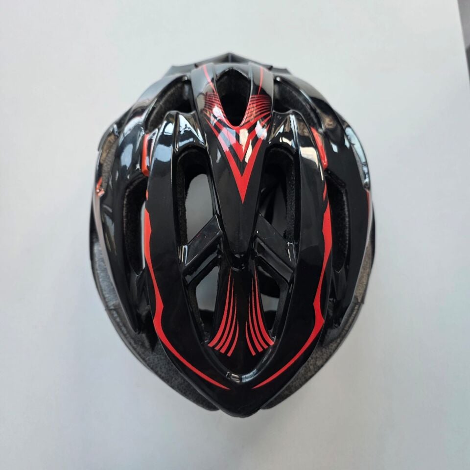 BİS YETİŞKİN KASK MOON MV88 KIRMIZI-SİYAH L