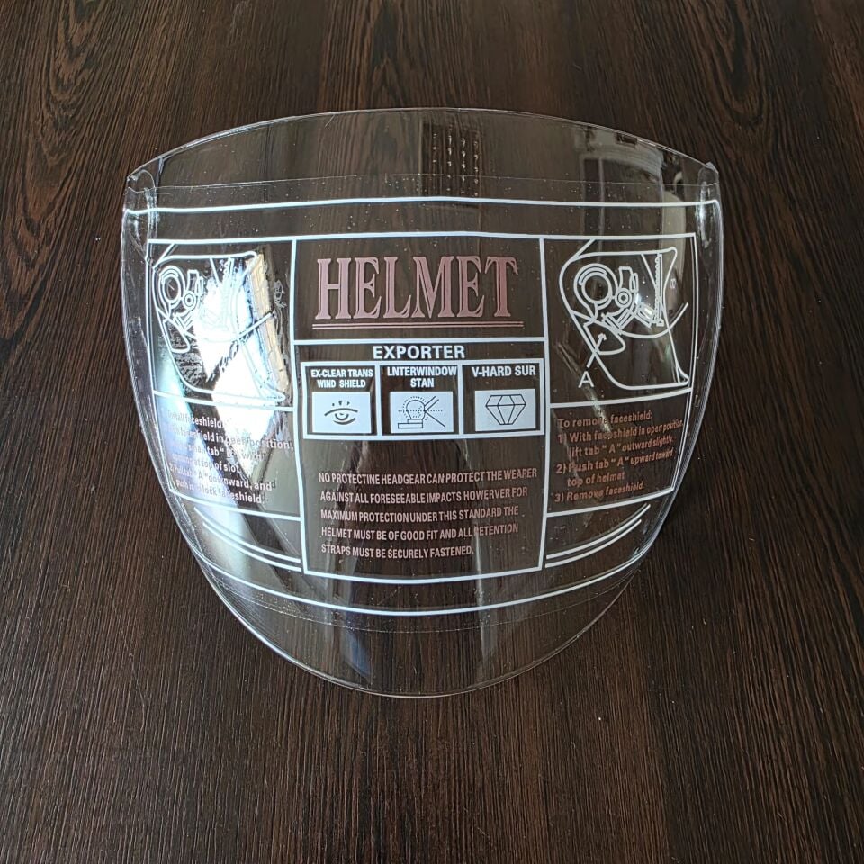 FREEM 601 ÇENESİZ KASK CAMI ŞEFFAF