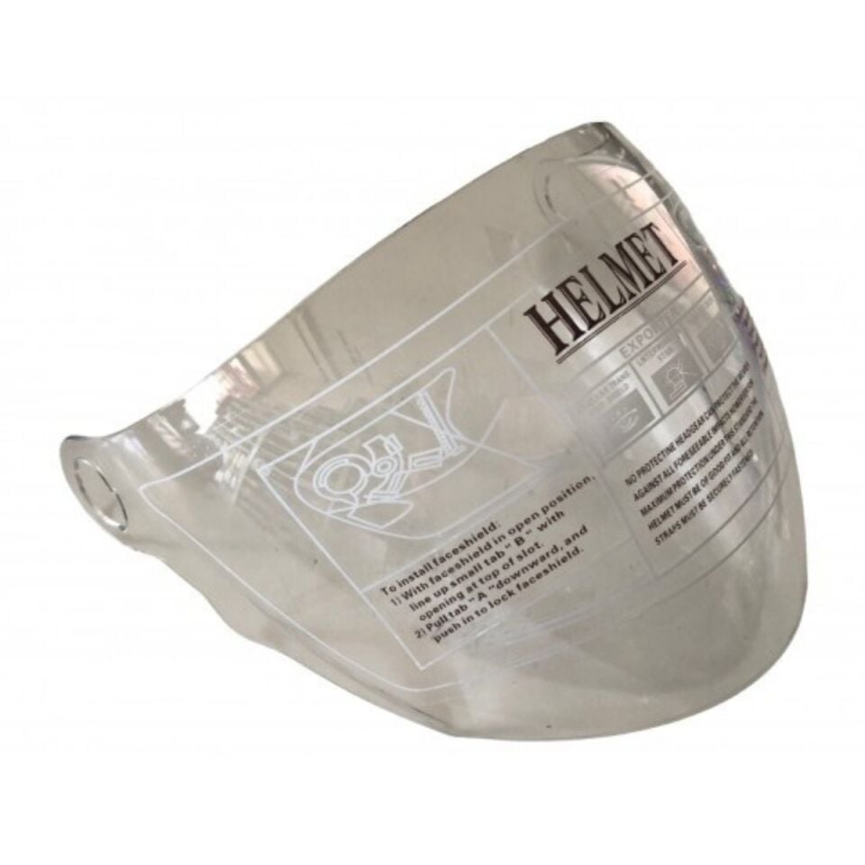 FREEM 601 ÇENESİZ KASK CAMI ŞEFFAF