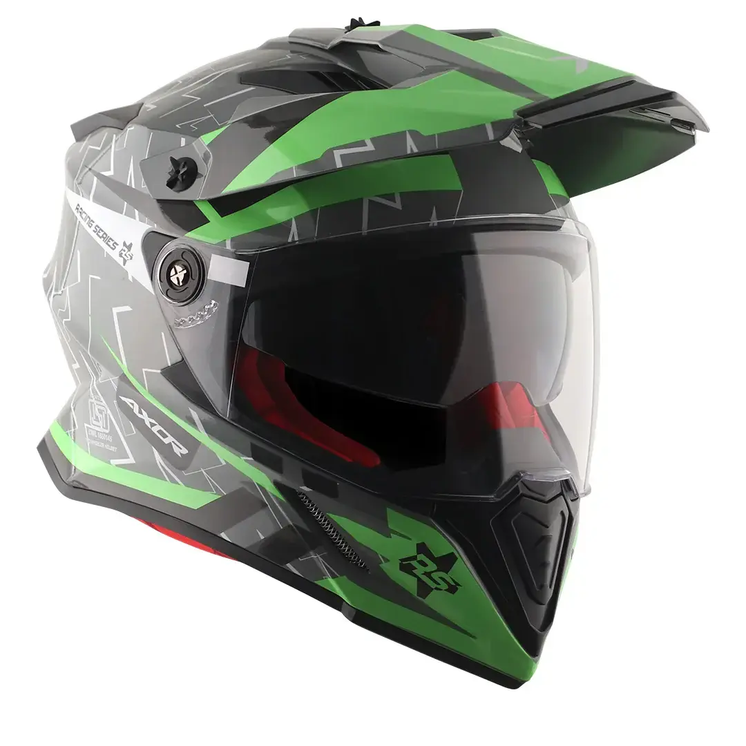 CROSS KASK VİZÖRLÜ AXOR YEŞİL GRİ XL