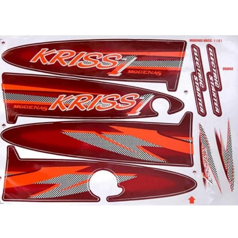 ETİKET MODENAS KRISS KOMPLE SET KIRMIZI