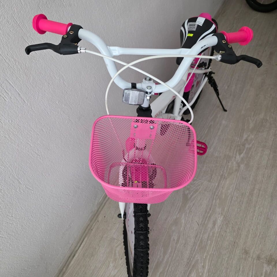 BELDERİA 20 JANT BOSS ANGEL BİSİKLET 1V VB BEYAZ PEMBE PLASTİK ÇAMURLUKLU
