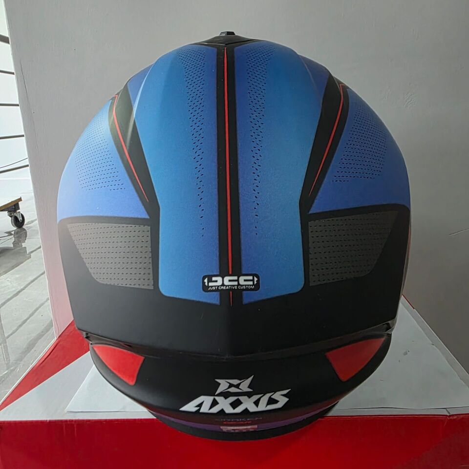 KAPALI KASK AXXIS MAT MAVİ SİYAH XL