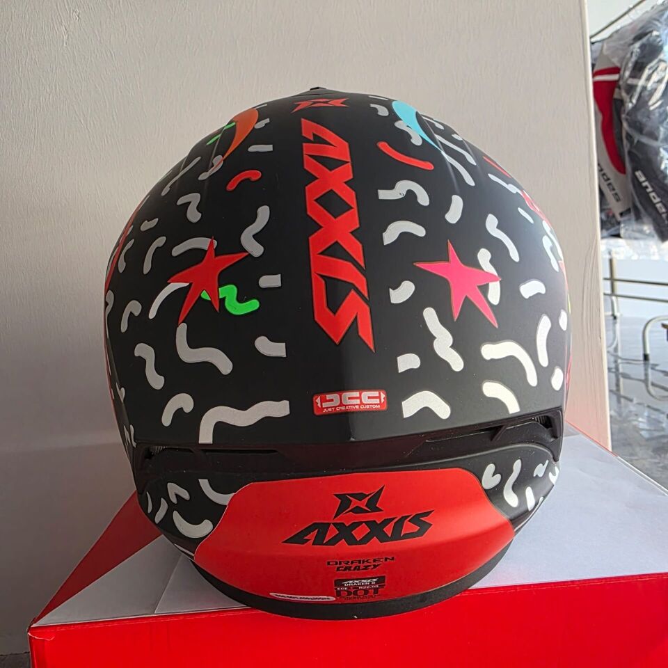 KAPALI KASK AXXIS MAT ÇOK RENKLİ S