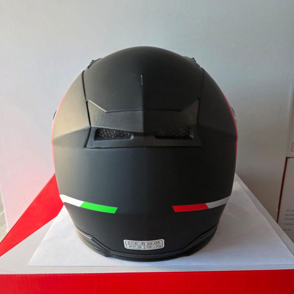 ÇENESİZ KASK JK-512 VİZÖRLÜ ŞEFFAF CAMLI SİYAH İTALYAN M