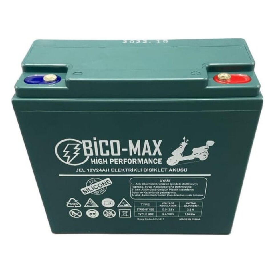 AKÜ 12V 24AH ELEKTRİKLİ BİSİKLET BİCO-MAX