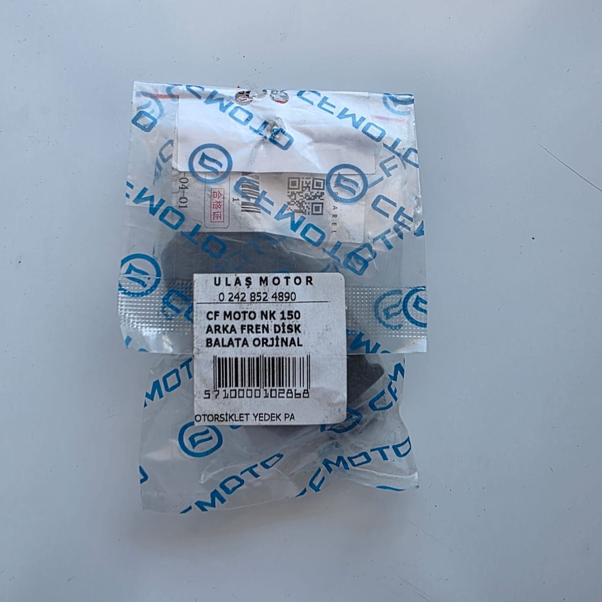 CF MOTO NK 150 ARKA FREN DİSK BALATA ORJİNAL EURO 4