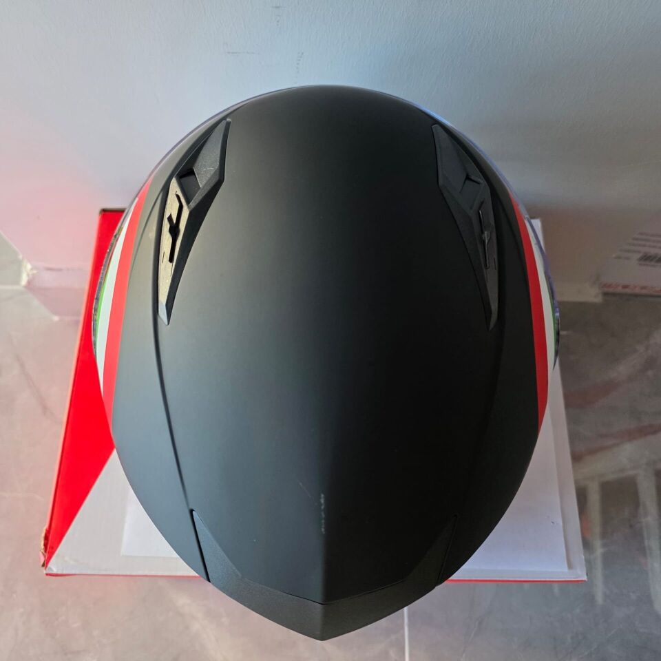 ÇENESİZ KASK JK-512 VİZÖRLÜ ŞEFFAF CAMLI SİYAH İTALYAN XL