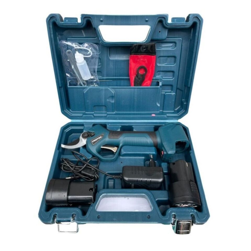 PROTER PST 130 BL AKÜLÜ BUDAMA MAKASI  28MM 2 AKÜLÜ +YEDEK BIÇAK