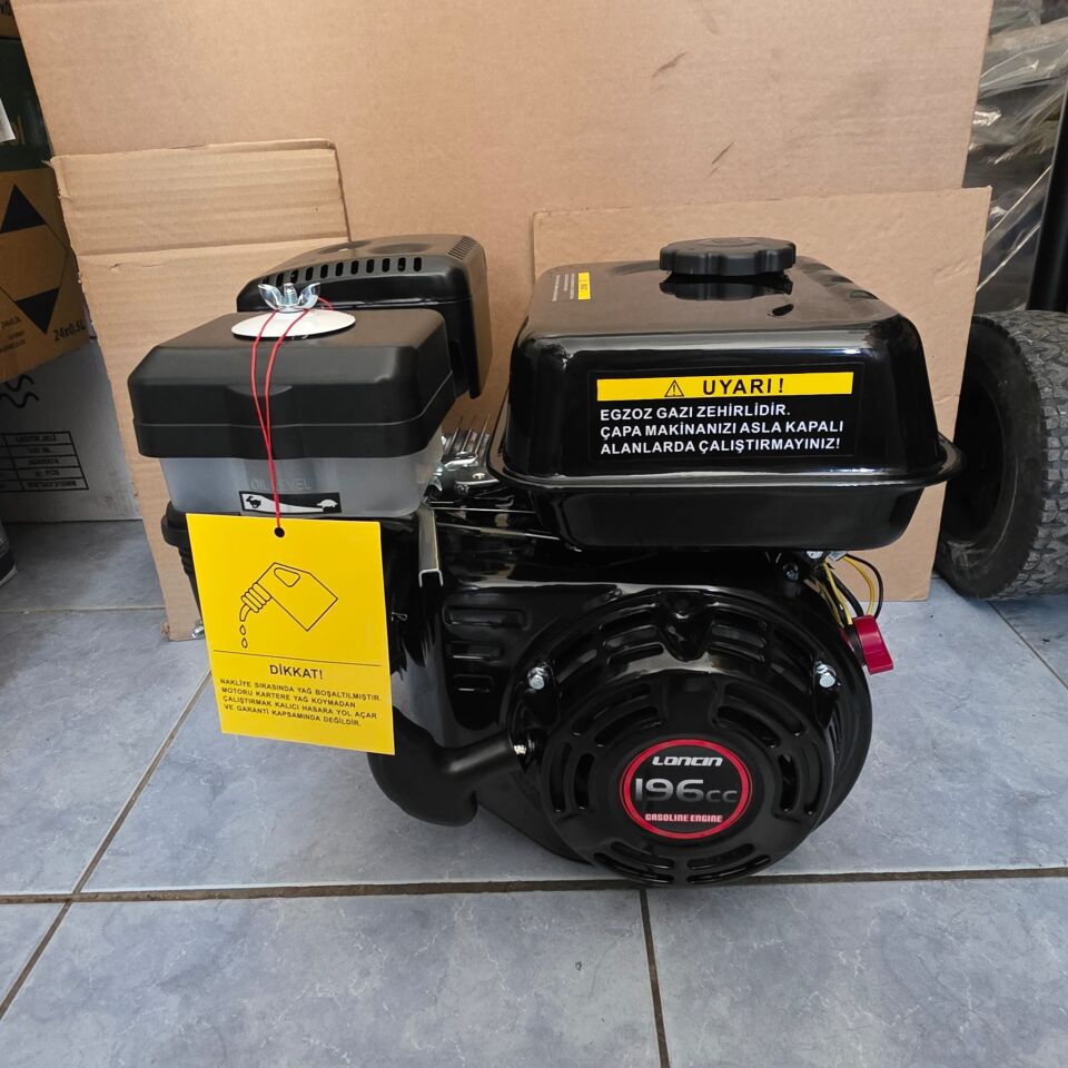 ANGEL LONCIN 7 HP KOMPLE TEK MOTOR BENZİNLİ 19MM KAMALI