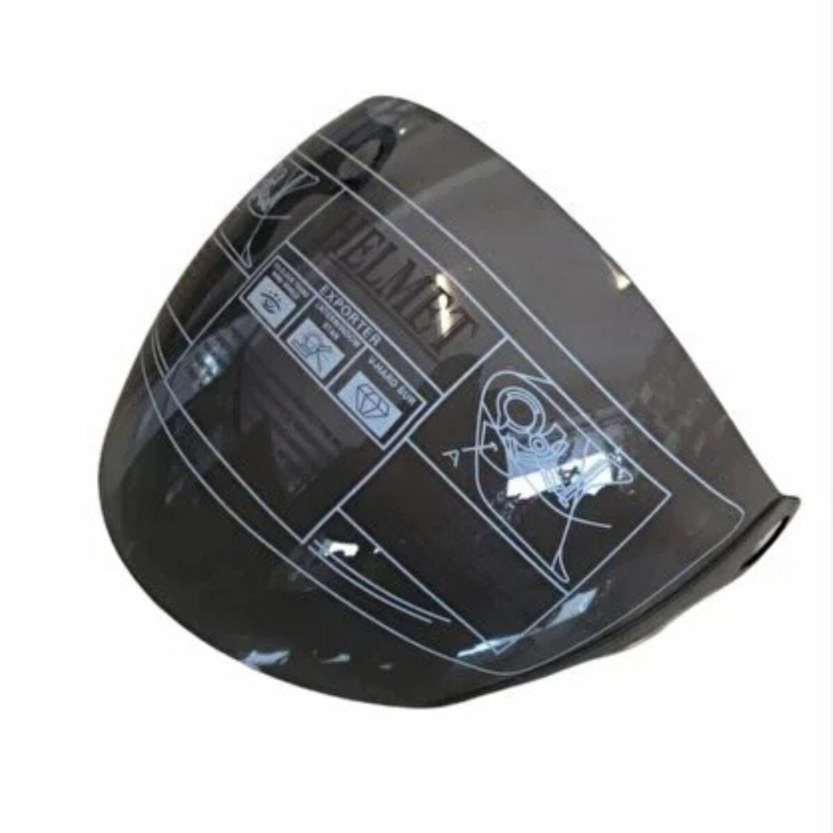 FREEM 601 ÇENESİZ KASK CAMI SİYAH ORJİNAL
