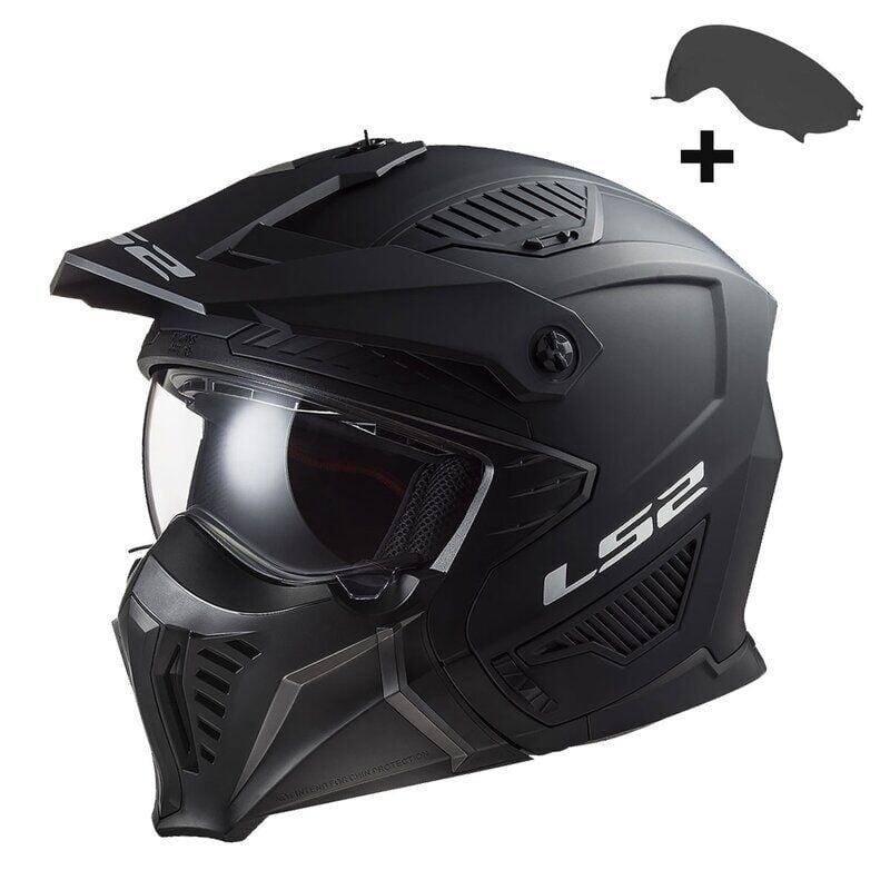 KAPALI KASK LS2 DRIFTER MAT SİYAH ORJİNAL XL