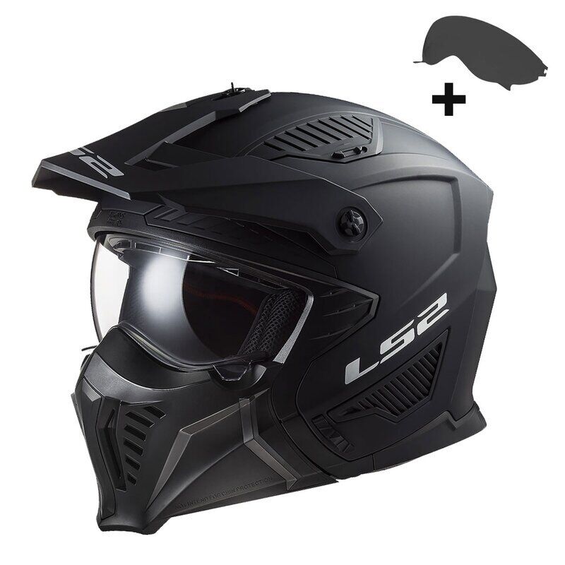 KAPALI KASK LS2 DRIFTER MAT SİYAH ORJİNAL 2XL