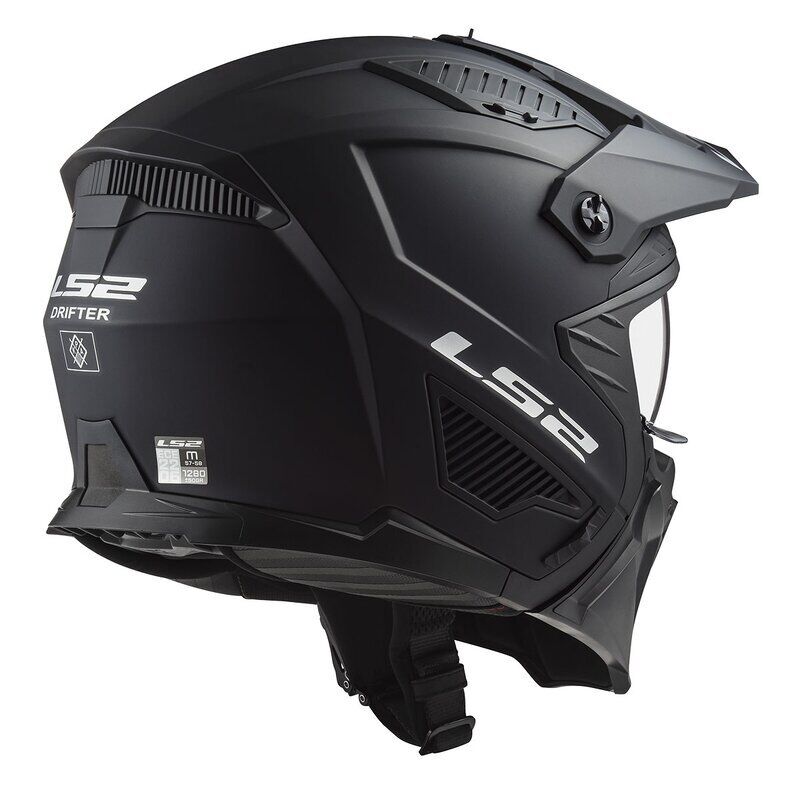KAPALI KASK LS2 DRIFTER MAT SİYAH ORJİNAL 2XL